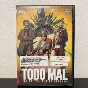 Todo Mal DVD Movie Spanish Widescreen Region 1 & 4 Osvaldo Benavides Mexico 2018